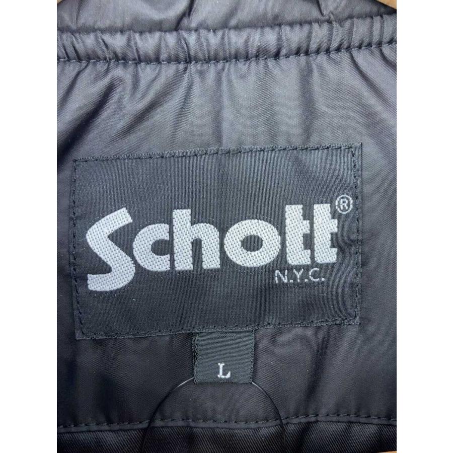 Schott◇ZIP COACHJACKET/ジップコーチジャケット/L/--/BLK : セカンド