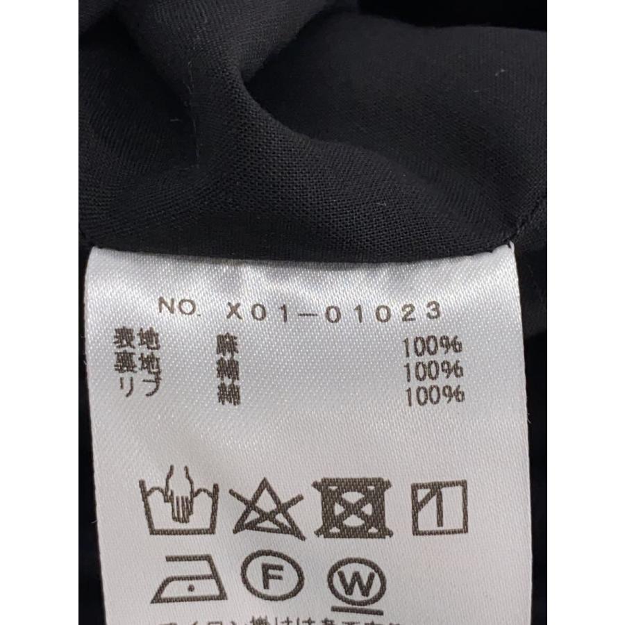 COMOLI◇23SS/リネンWクロスジップブルゾン/3/リネン/BLK/X01 COMOLI◇23SS/リネンWクロスジップブルゾン/3/リネン/BLK/X01