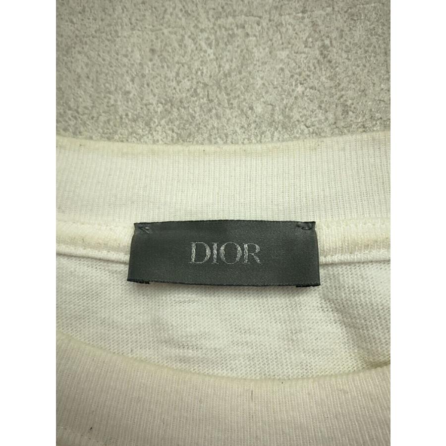 Dior HOMME◇24SS/47ロゴTシャツ/L/コットン/WHT/無地 Dior HOMME◇24SS/47ロゴTシャツ/L/コットン/WHT/無地