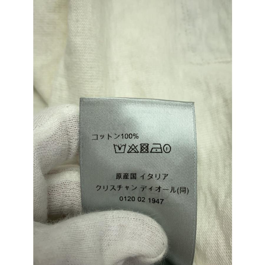 Dior HOMME◇24SS/47ロゴTシャツ/L/コットン/WHT/無地 Dior HOMME◇24SS/47ロゴTシャツ/L/コットン/WHT/無地