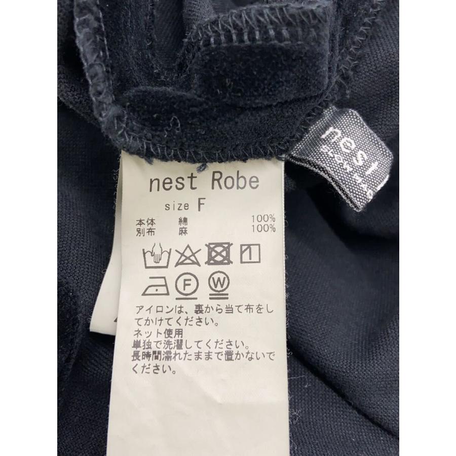 nest Robe / コットンベルベットリボンジレワンピース/01243-1104/ノースリーブワンピース// nest Robe◇コットンベルベットリボンジレワンピース/01243-1104