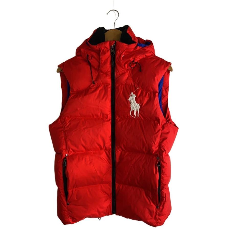 Polo by Ralph Lauren 赤 ダウンベスト S POLO RALPH LAUREN◇ダウンベスト/S/ナイロン/RED// : セカンド