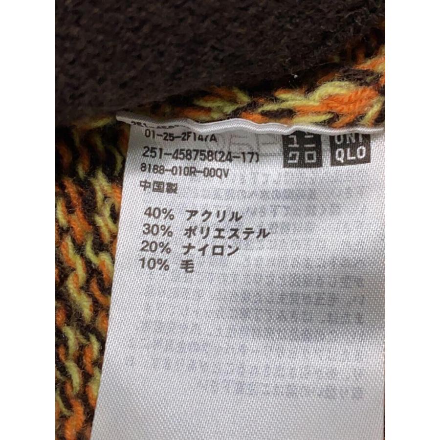 UNIQLO◆ミックスカラーニットオーバーサイズフルジップパーカ/XXL/アクリル/イエロー/251-458758｜ssol-shopping｜04