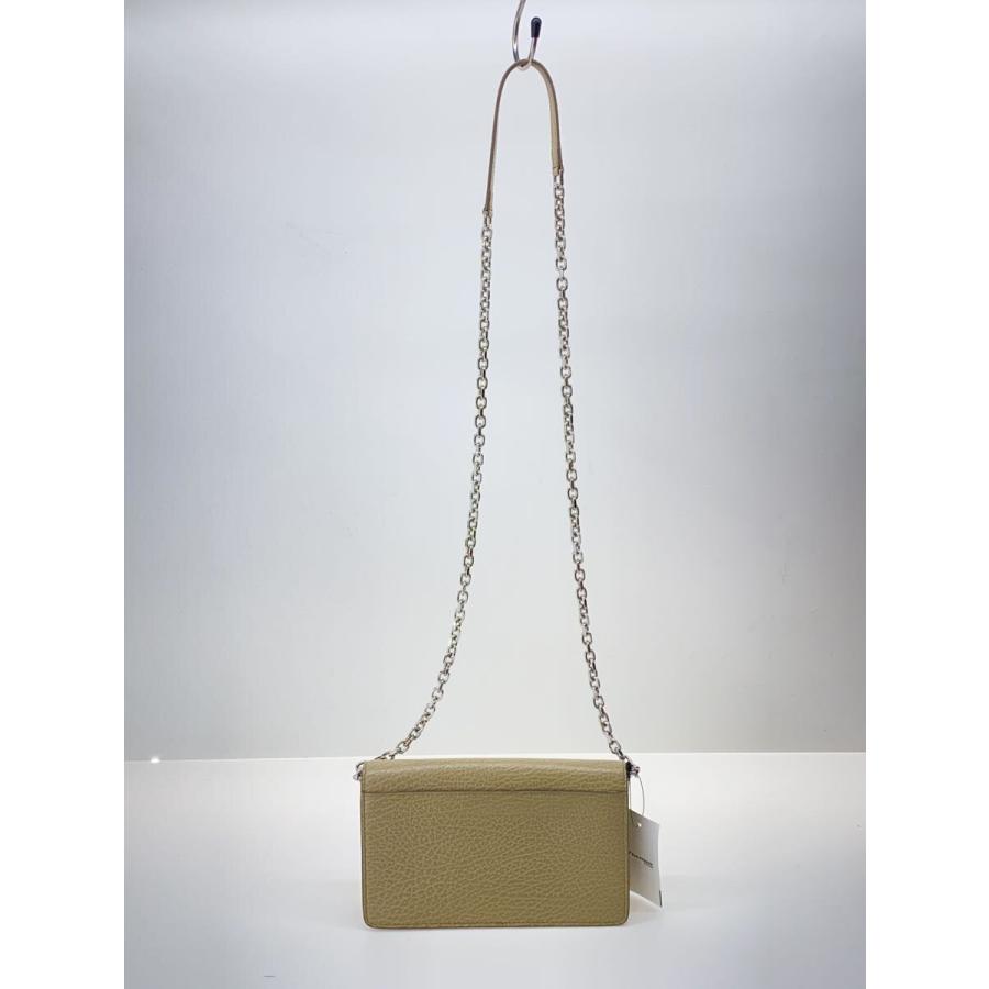 Maison Margiela チェーンウォレット ベージュ グレージュ Maison Margiela◇22SS/チェーンウォレット/ショルダーバッグ/レザー