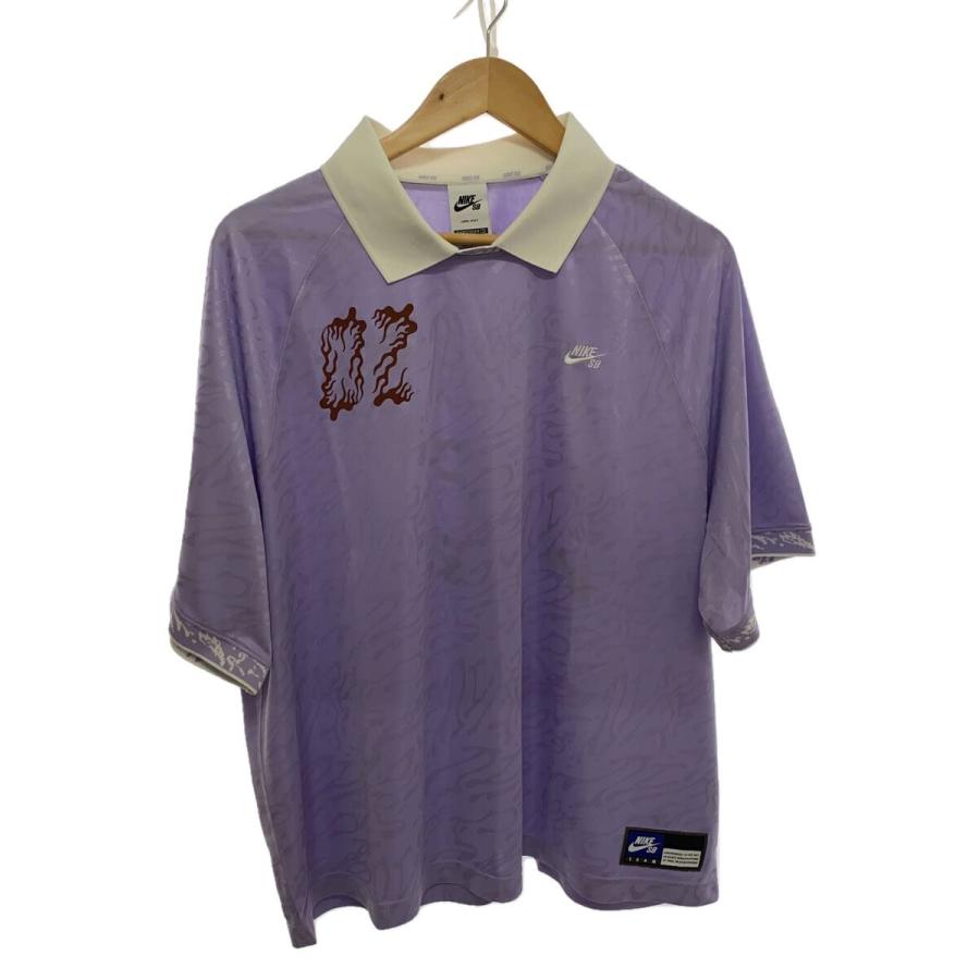 NIKE SB◇Dri-FIT SKATE JERSEY/ポロシャツ/L/ポリエステル/パープル