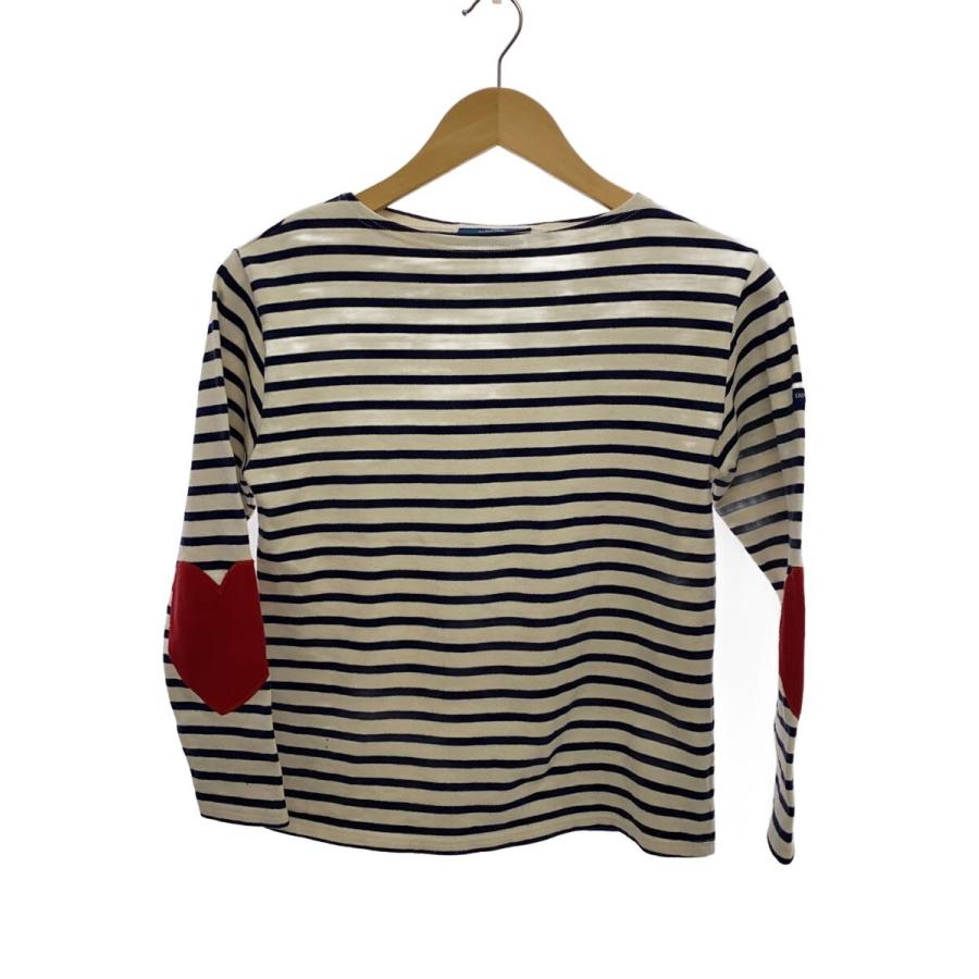 SAINT JAMES◇ウェッソン/エルボーパッチ/ハート/長袖Tシャツ/XS