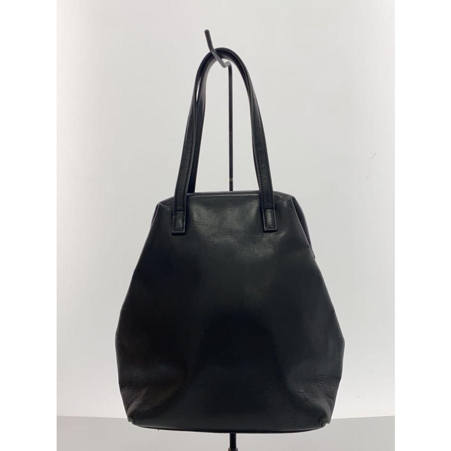YOHJIYAMAMOTO+NOIR◇ハンドバッグ/レザー/ブラック : セカンド