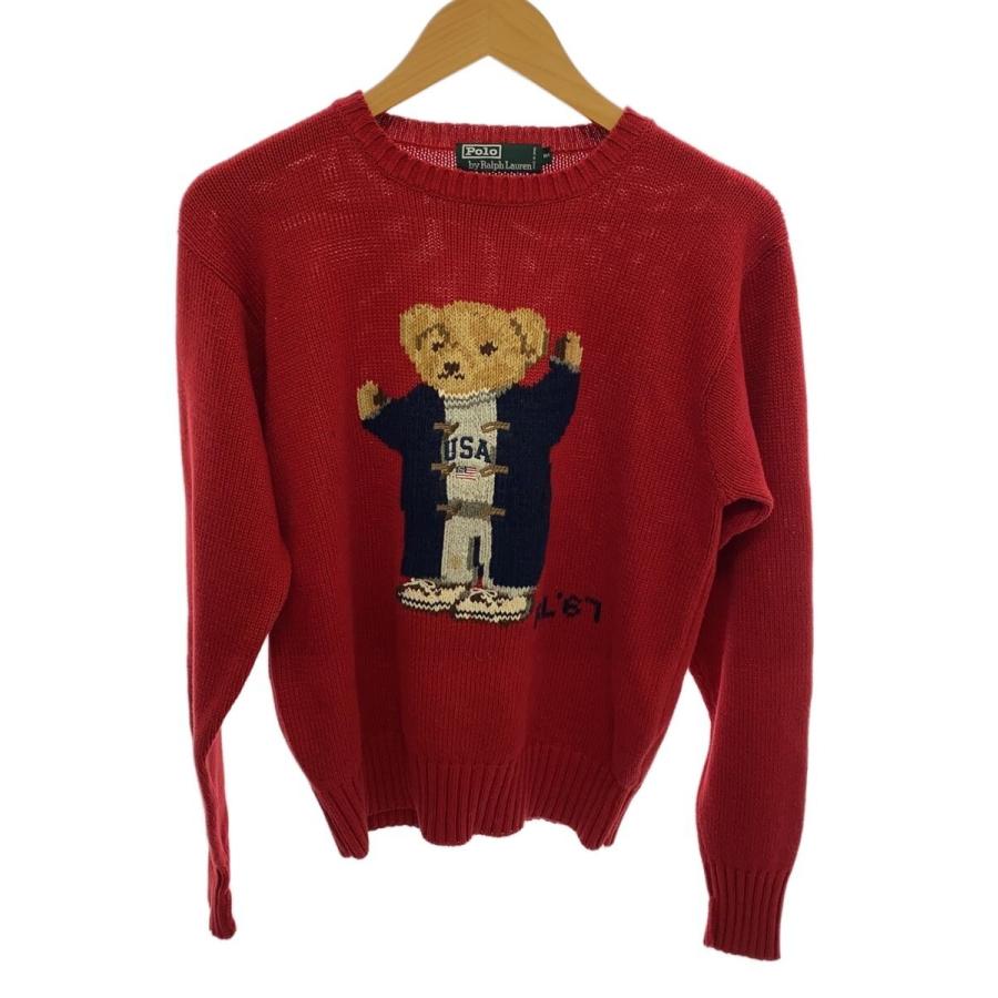 POLO RALPH LAUREN◇90s/ポロベア/緑タグ/ニット・セーター(厚手)/160