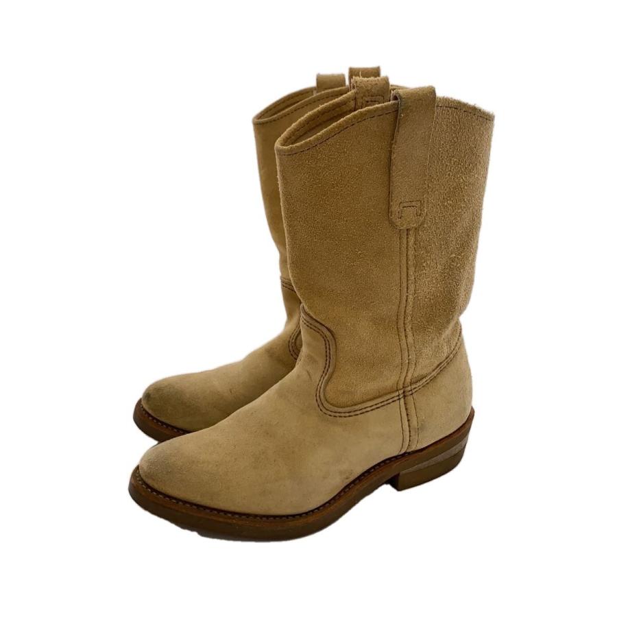 RED WING◇ペコスブーツ/US7/BEG/スウェード/8156// : セカンド