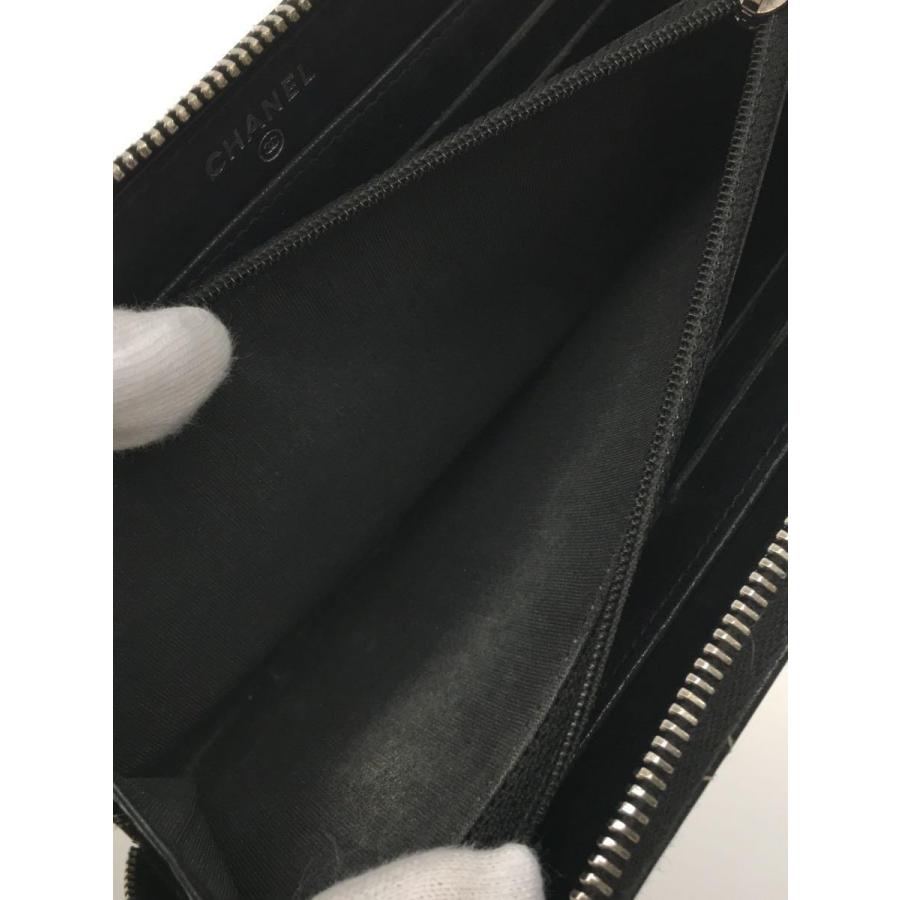 CHANEL◇長財布/レザー/BLK/無地/レディース/ワイルドステッチ CHANEL◇長財布/レザー/BLK/無地/レディース/ワイルドステッチ