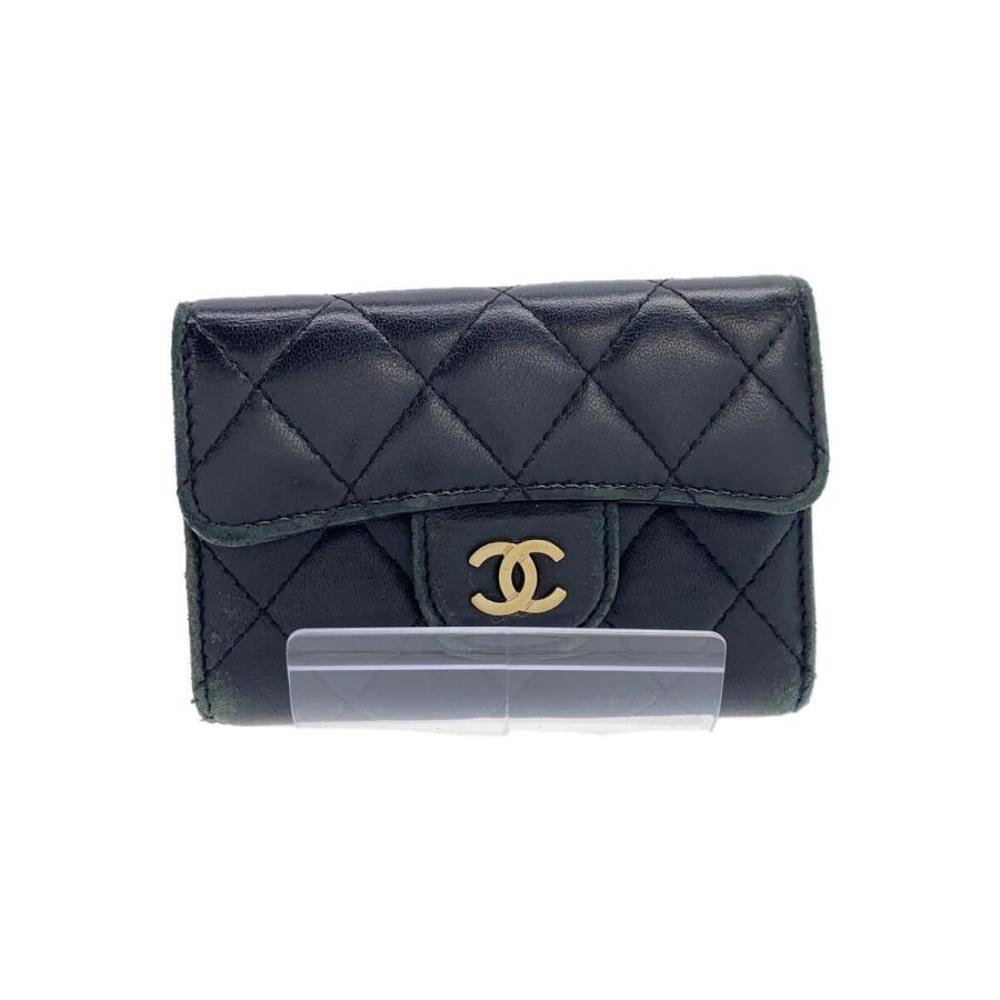 CHANEL◇マトラッセ/キーケース/4連/レザー/BLK : セカンドストリート