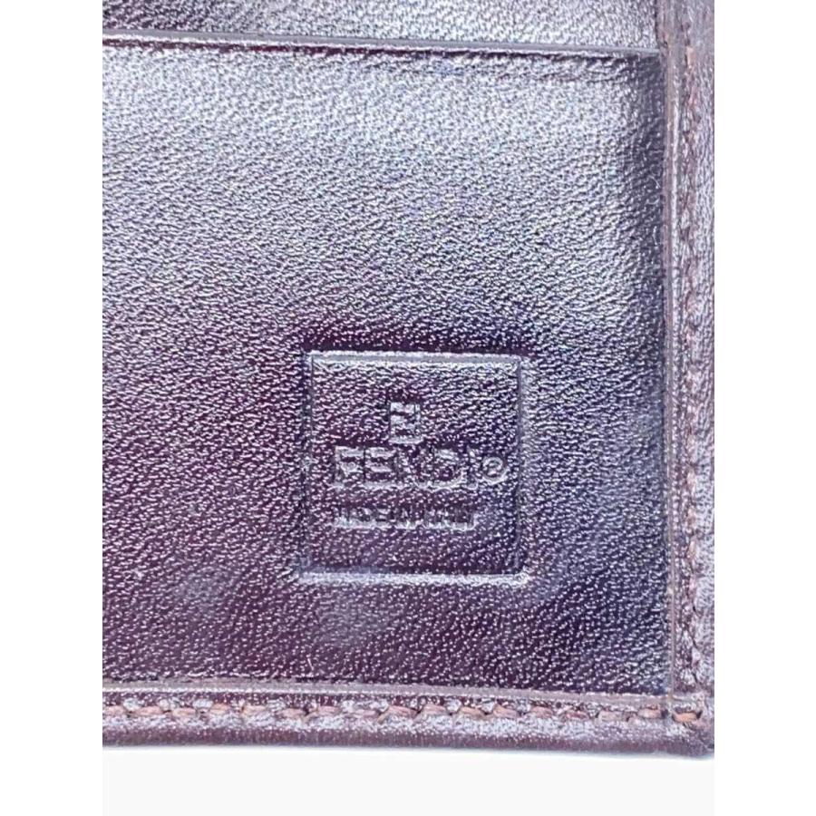 FENDI◇ズッカ柄/長財布/キャンバス/BRW/総柄/レディース