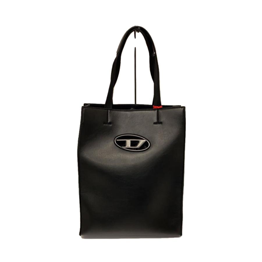DIESEL◇HOLI-D SHOPPER トートバッグ/フェイクレザー/BLK DIESEL◇HOLI-D SHOPPER トートバッグ/フェイクレザー/BLK