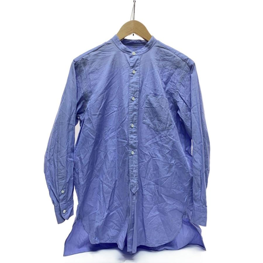 COMOLI◇長袖シャツ/O/コットン/BLU/無地/R01-02002 : セカンド