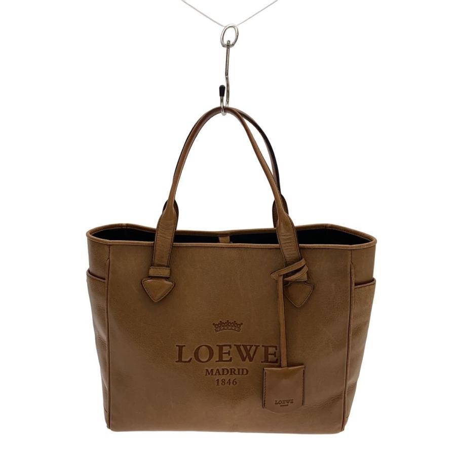 LOEWE ヘリテージ 2WAY ハンドバッグ LOEWE◇ハンドバッグ/レザー/BRW/ヘリテージ// : セカンドストリート
