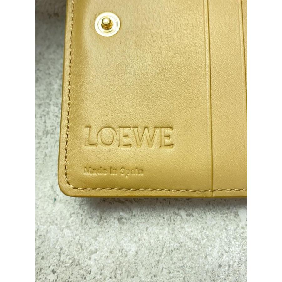 LOEWE◇2つ折り財布/レザー/BEG/レディース/パズルコンパクト LOEWE◇2つ折り財布/レザー/BEG/レディース/パズルコンパクト