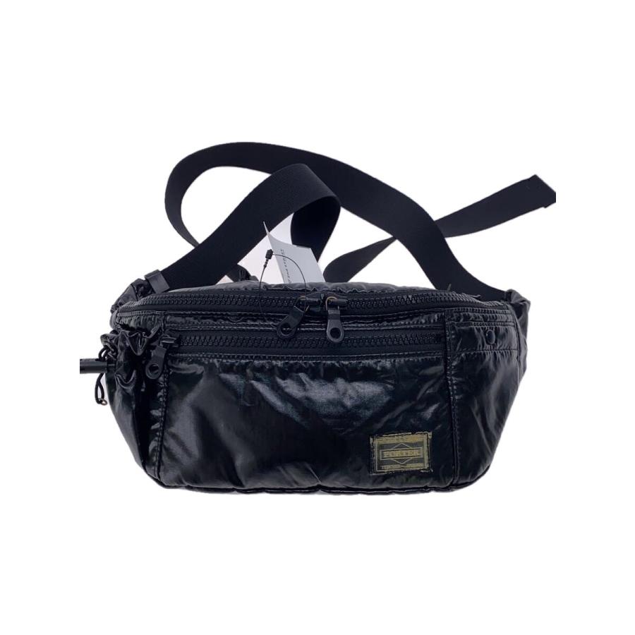 PORTER◇CIRE/WAIST BAG/PVC/ブラック/598-09645/ロゴ使用感あり PORTER◇CIRE/WAIST BAG/PVC/ブラック/598-09645/ロゴ使用感あり