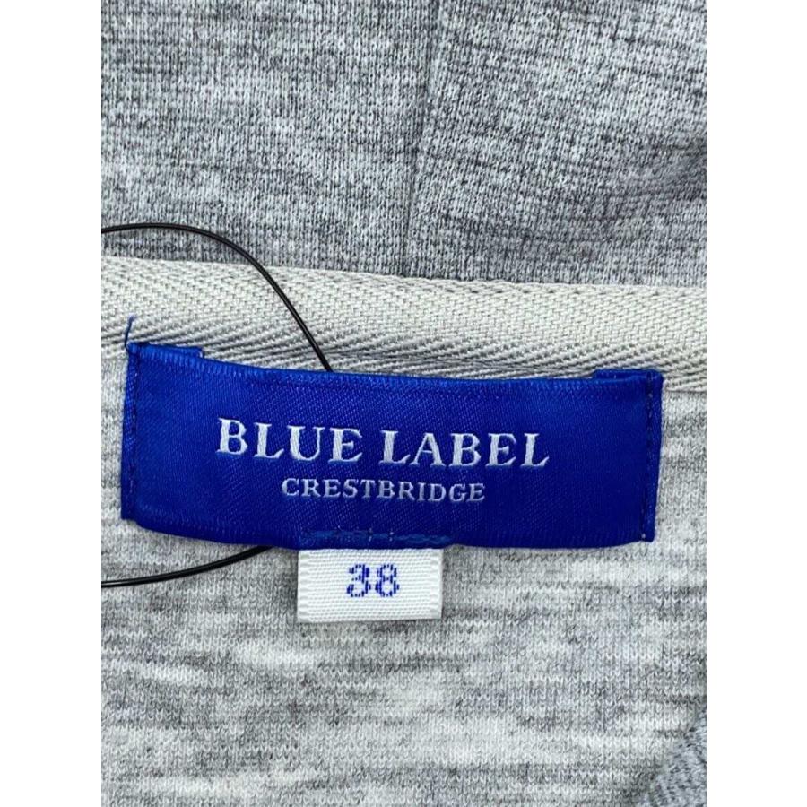 BLUE LABEL CRESTBRIDGE◇長袖ワンピース/38/ポリエステル/グレー
