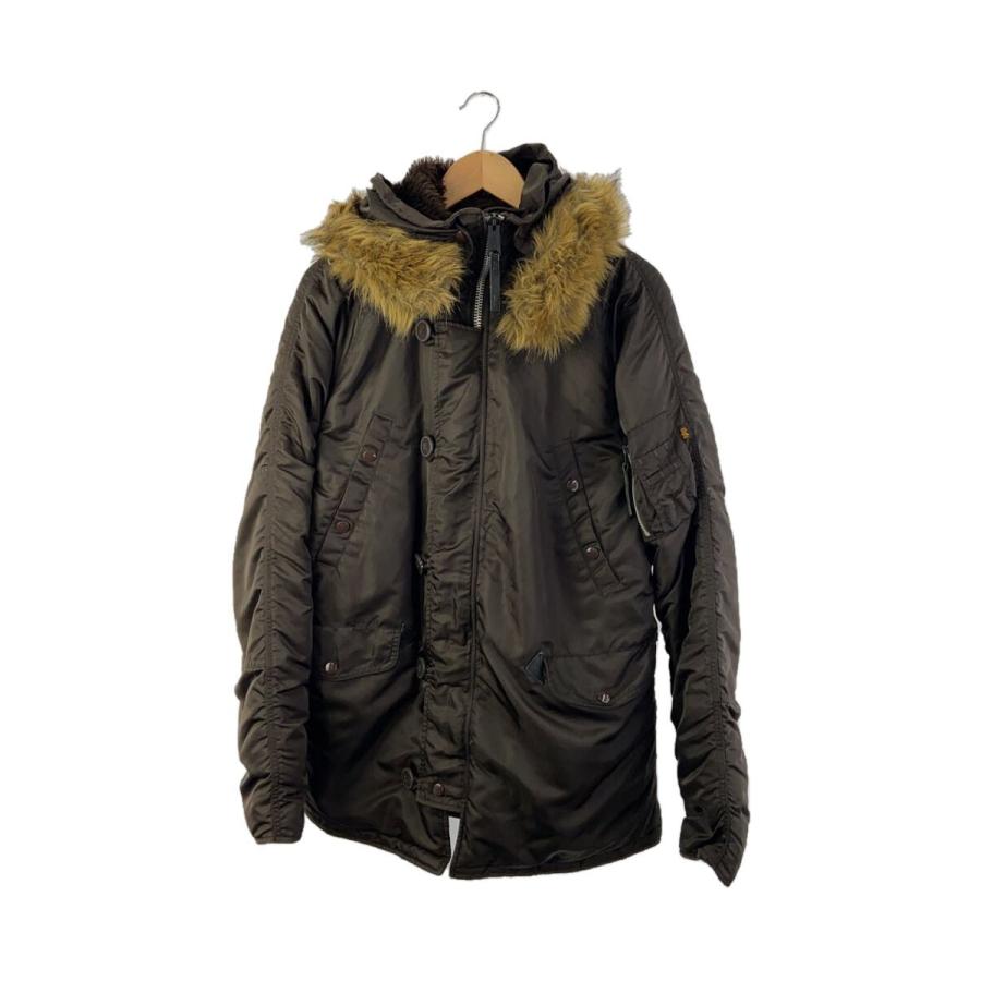 ALPHA INDUSTRIES◇フライトジャケット/L/ナイロン/ブラウン/20094-268