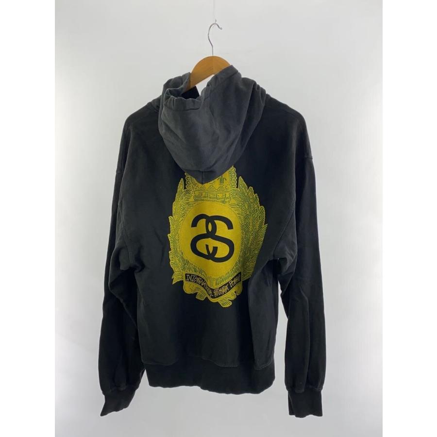 Stussy ブラック パーカー L STUSSY◇パーカー/L/コットン/ブラック : セカンドストリート