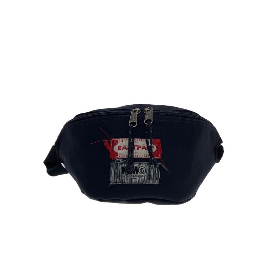 【美品】MM6✕EASTPAK　リバーシブルボディバッグ　ウエストバッグ　黒 MM6◇×EASTPAK/ウエストバッグ/リバーシブル/ナイロン/BLK/5200177201