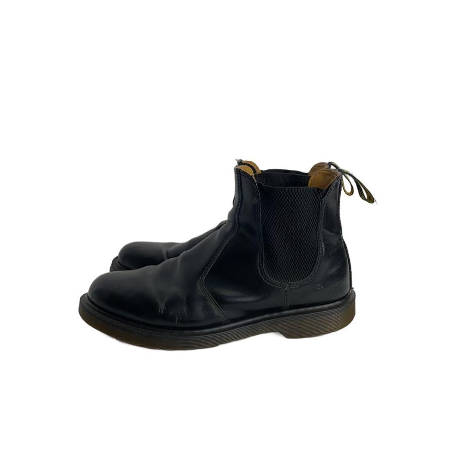 Dr.Martens◇サイドゴアブーツ/チェルシーブーツ BLACK SMOOTH/ロゴ型