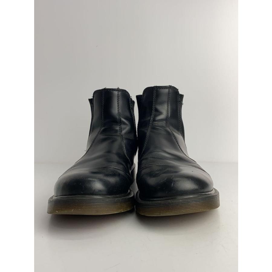 Dr.Martens◇サイドゴアブーツ/チェルシーブーツ BLACK SMOOTH/ロゴ型
