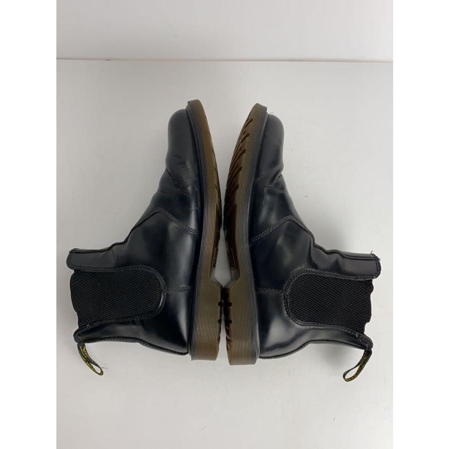 Dr.Martens◇サイドゴアブーツ/チェルシーブーツ BLACK SMOOTH/ロゴ型