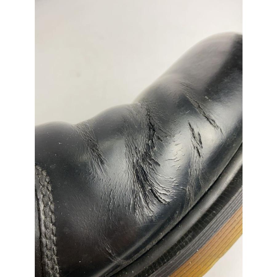 Dr.Martens◇サイドゴアブーツ/チェルシーブーツ BLACK SMOOTH/ロゴ型