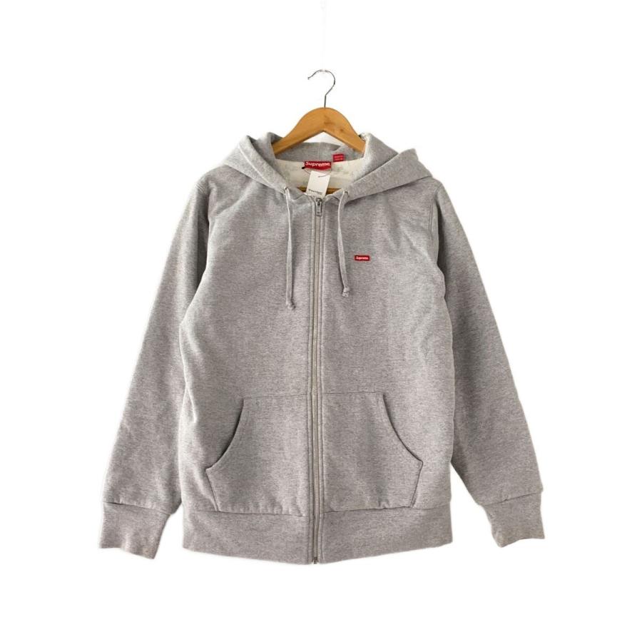 パーカー Supreme Small Box Thermal Zip Up gray S Supreme◇ジップパーカー/SMALL BOX THERMAL ZIP UP/M/グレー/裏地