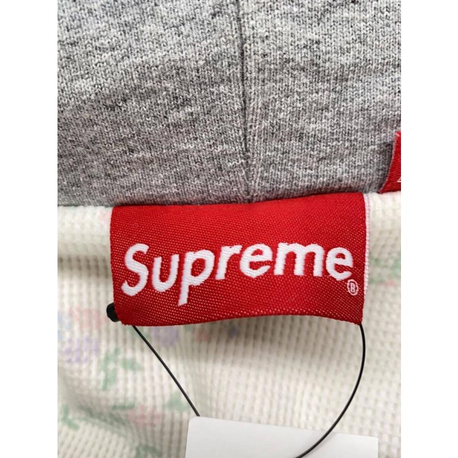 Supreme◇ジップパーカー/SMALL BOX THERMAL ZIP UP/M/グレー/裏地