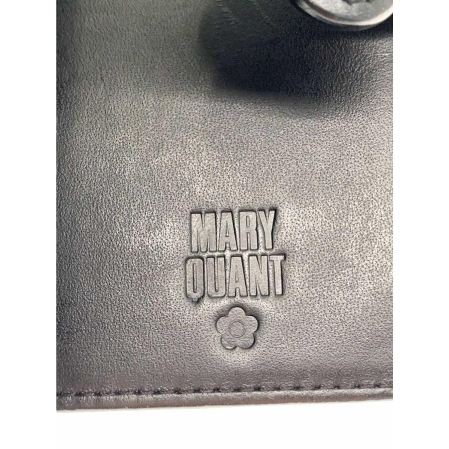 MARY QUANT◇2つ折り財布/デイジーパッチ/BLK/レディース// : セカンド