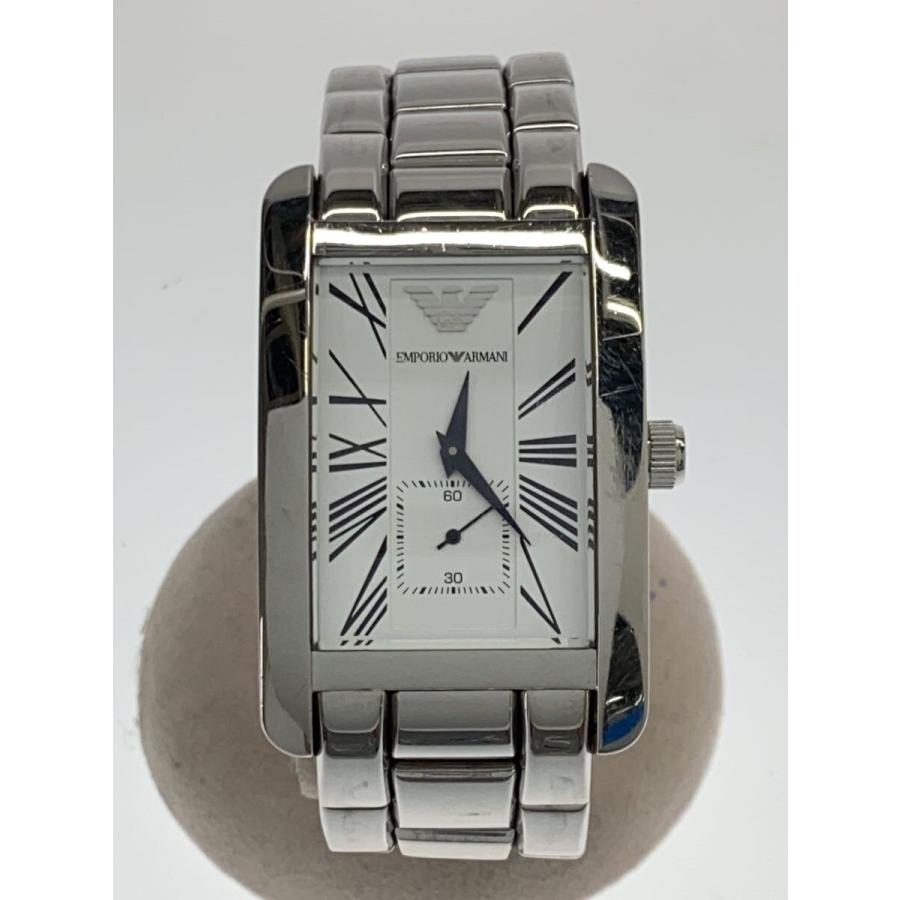 EMPORIO ARMANI クォーツ腕時計/アナログ/ステンレス/WHT/SLV/SS/ar0145 : セカンドストリートYahoo!店 ...