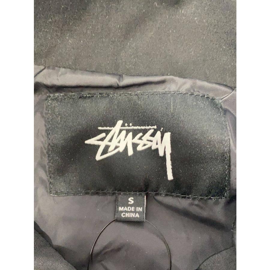 STUSSY◇ジャケット/S/ポリエステル/BLK/無地 : セカンドストリート