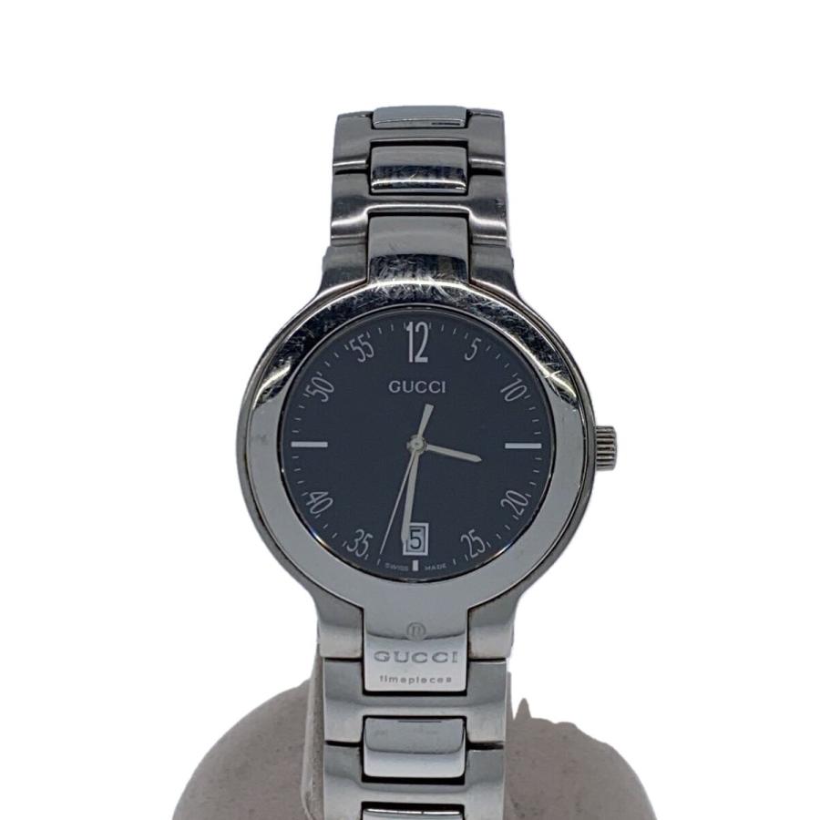 GUCCI 8900M アナログ時計 GUCCI◇8900M/クォーツ腕時計/アナログ/ステンレス/BLK/SLV