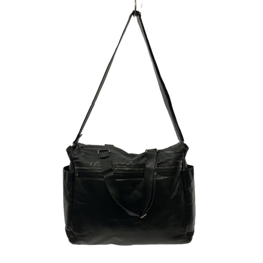 m0851◇ショルダーバッグ/レザー/BLK : セカンドストリートYahoo!店