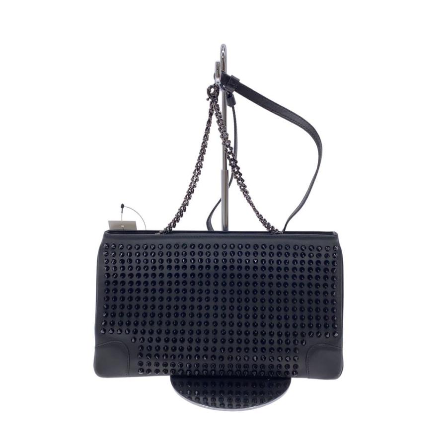 Christian Louboutinショルダーバッグ Christian Louboutin◇ショルダーバッグ/レザー/BLK : セカンド