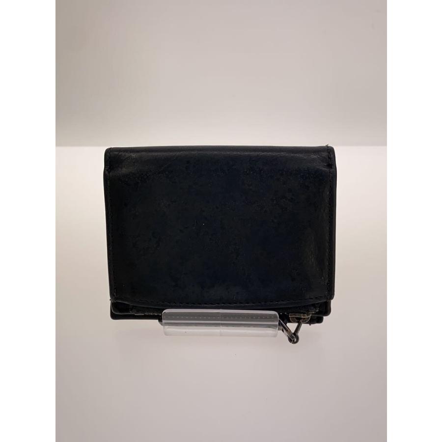 Maison Margiela◇2つ折り財布/レザー/BLK/無地/メンズ/SY0573
