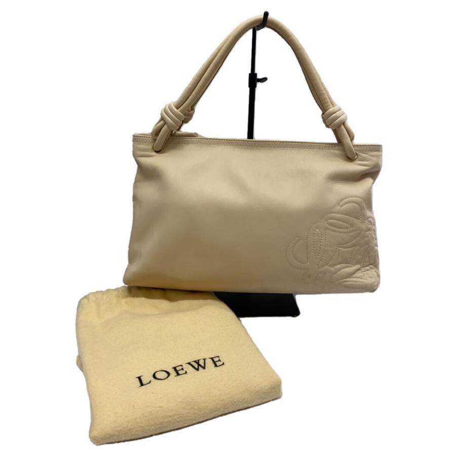 LOEWE◇framencotote32/ハンドバッグ/ベージュ/無地 : セカンド