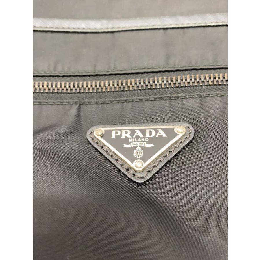 PRADA◇ショルダーバッグ/ナイロン/ブラック/無地/VA251M// : セカンド