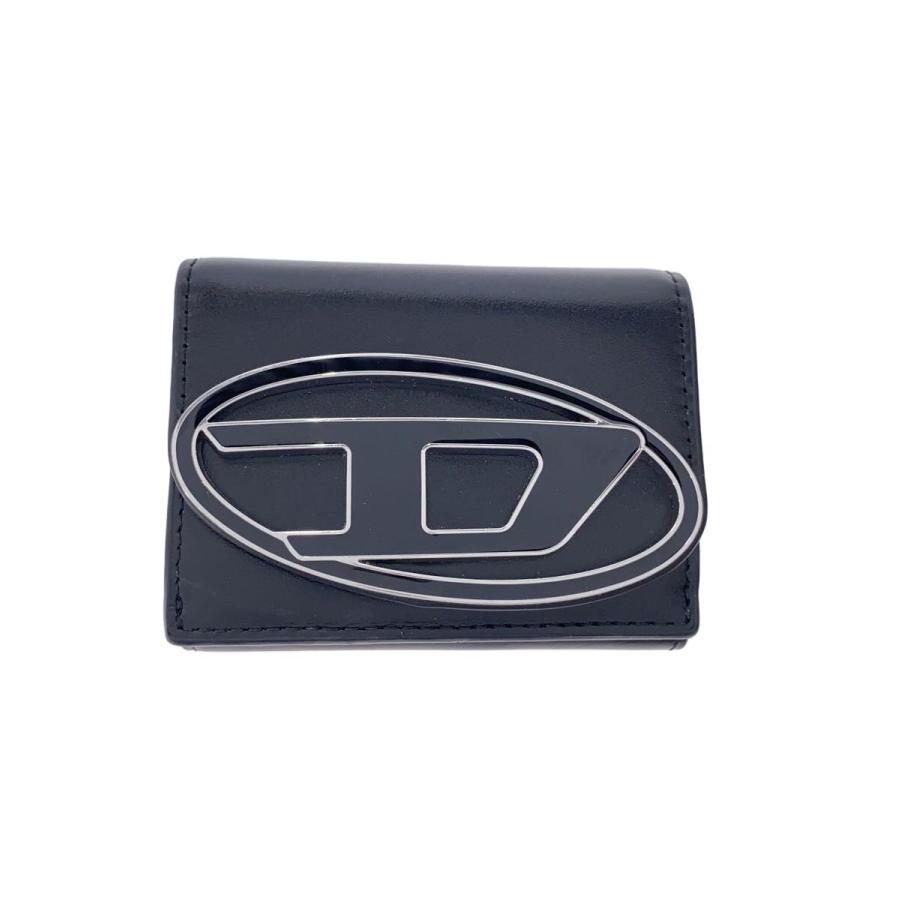 DIESELジッパー式三つ折り財布　ブラックレザー DIESEL◇3つ折り財布/レザー/BLK/メンズ : セカンドストリートYahoo!店