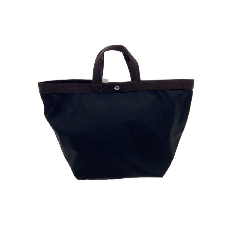 Herve Chapelier◇トートバッグ/ナイロン/BLK/725L/舟形トートL