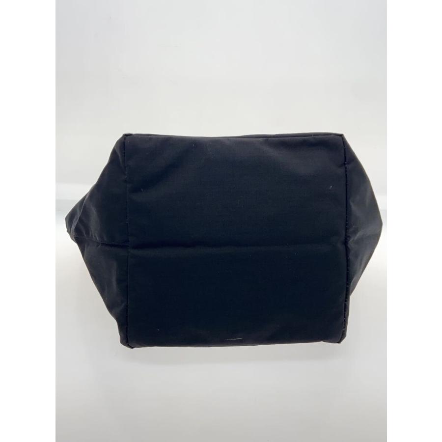 Herve Chapelier◇トートバッグ/ナイロン/BLK/725L/舟形トートL