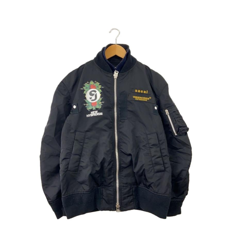 sacai◇20SS/irreversible MA-1/ミリタリージャケット/1/ナイロン/BLK