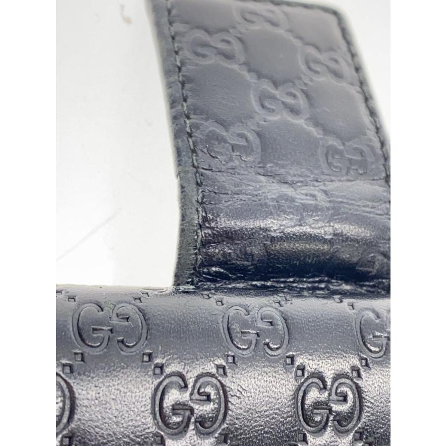 GUCCI◇2つ折り財布/--/BLK/黒/ブラック/グッチ/グッチシマ/マイクロ