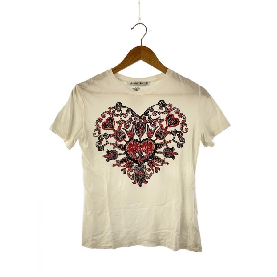 Christian Dior◇ディオール/Tシャツ/S/コットン/WHT/313T06A4026