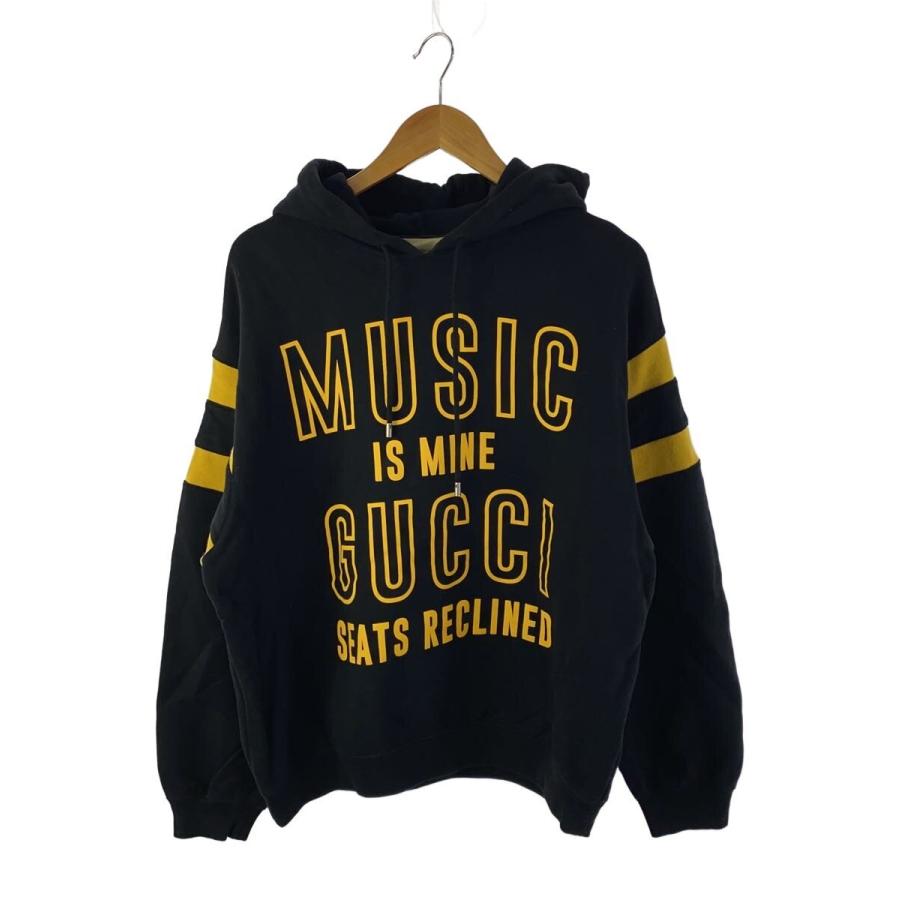 GUCCI◇100周年/パーカー/M/コットン/BLK : セカンドストリートYahoo