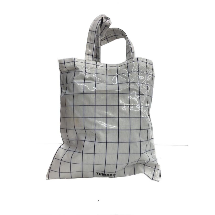TEMBEA トートバッグ TEMBEA◇3 HANDLE TOTE /トートバッグ/--/WHT/チェック : セカンド