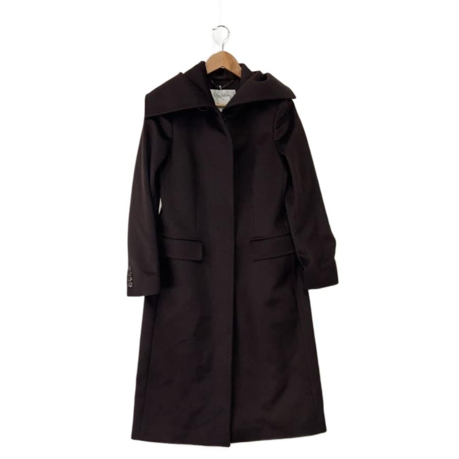 MAX MARA◇マックスマーラ/コート/40/ウール/BRW/無地/10161493 