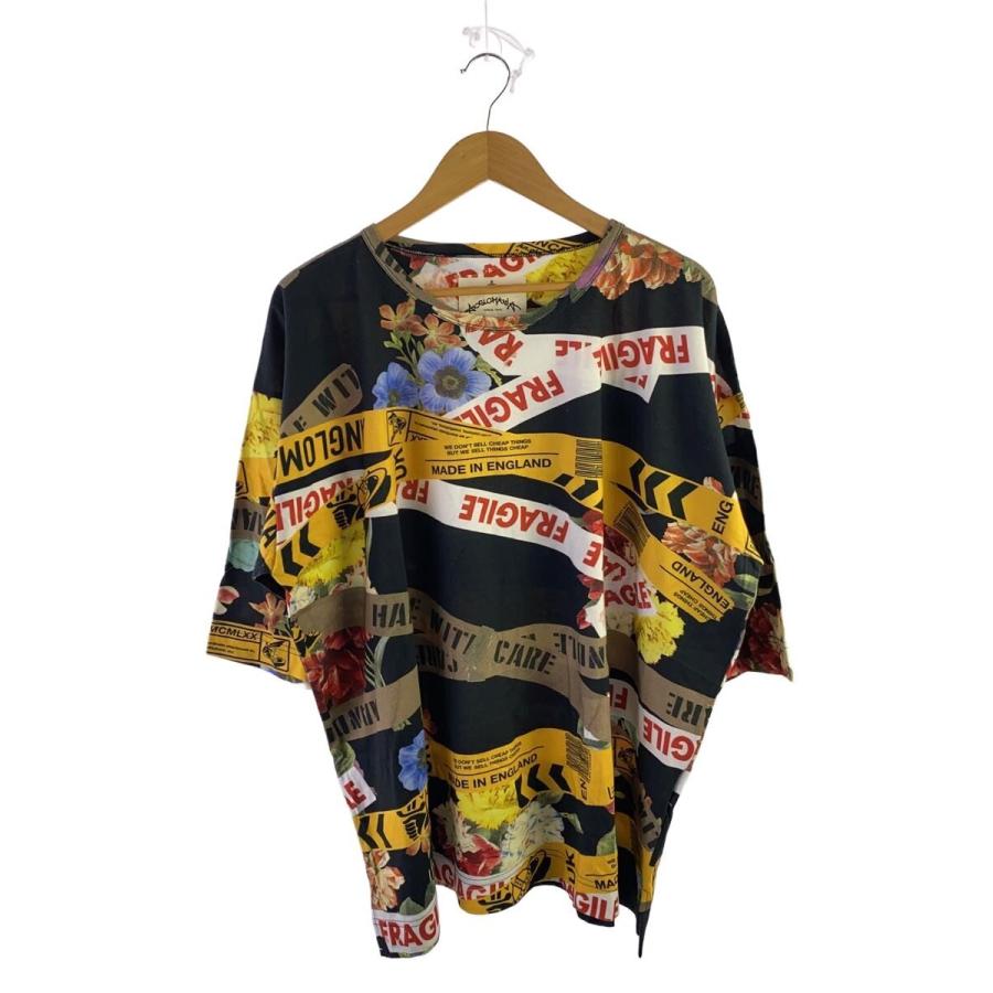 Vivienne Westwood ANGLOMANIA Tシャツ 38 Vivienne Westwood◇Tシャツ/38/コットン/BLK/花柄/anglomania